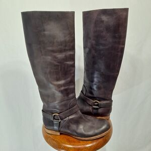 Peter Nappi Oxblood Steeplechase Tall Leather Boots